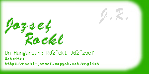 jozsef rockl business card